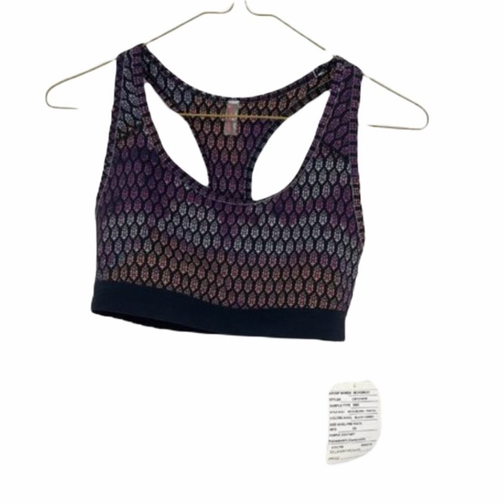 NWT Free People Move Me Bra XS printed  sports bra
